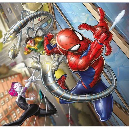 Детски пъзел 3 в 1, Spiderman Clementoni 3x48 части с любимите герои от Спайдърмен.