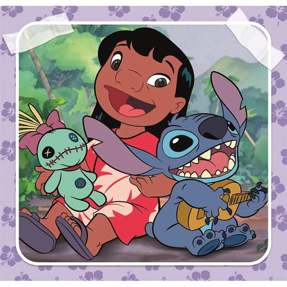 Детски пъзел 3 в 1 Stitch Clementoni 3x48 части с Лило и Стitched с играчки за деца.