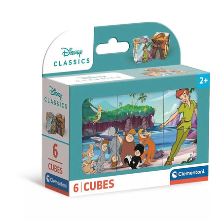 Детски пъзел Clementoni, Disney Classics, 6 кубчета, подходящ за малки деца. Ярки сцени от любими анимации.