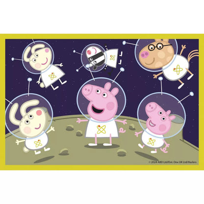 Детски пъзел Clementoni, Peppa Pig, 6 кубчета, свързан с приключения в космоса.
