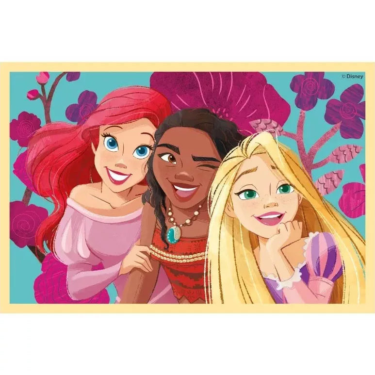 Детски пъзел Clementoni, Disney Princess, 6 кубчета с Ариел, Мояна и Рапунцел.