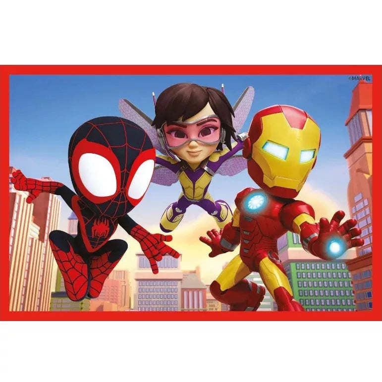 Детски пъзел Clementoni, Spidey, 6 кубчета с животни от Спайди, Iron Man и детски герои.