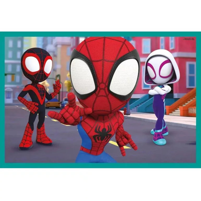 Детски пъзел Clementoni, Spidey, 6 кубчета с изображение на Спайдермен и герои от филма.