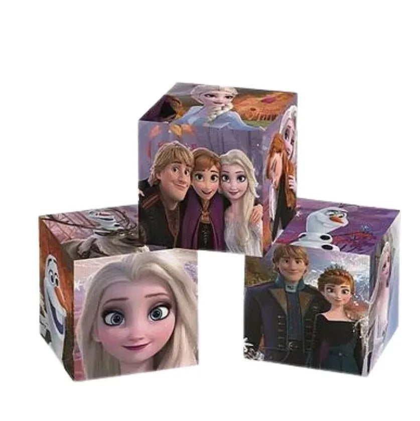 Детски пъзел Clementoni, Frozen, 12 кубчета с героите от Леденото кралство