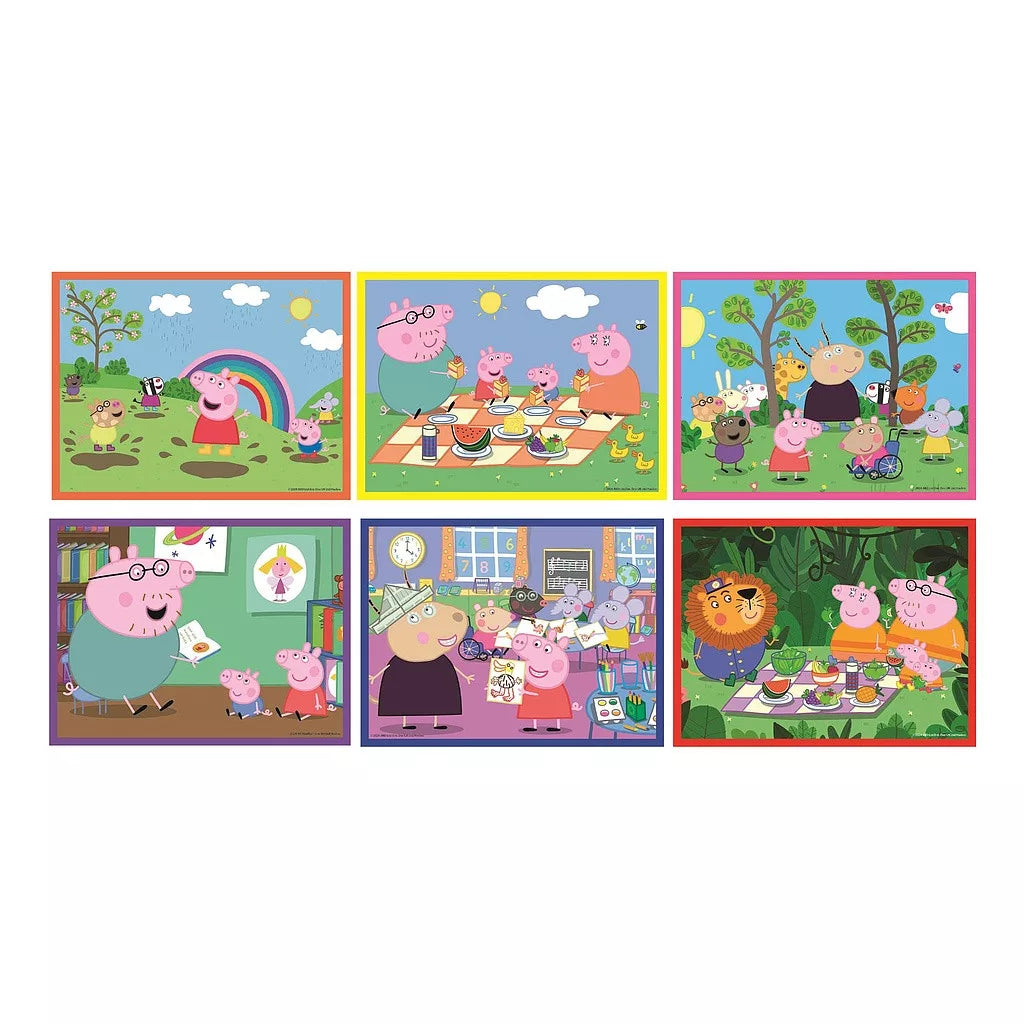 Детски пъзел Clementoni, Peppa Pig, 12 кубчета с весели сцени от Пепа Пиг