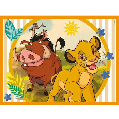 Детски пъзел Clementoni, Disney Classic, 12 кубчета с Симба и Тимон