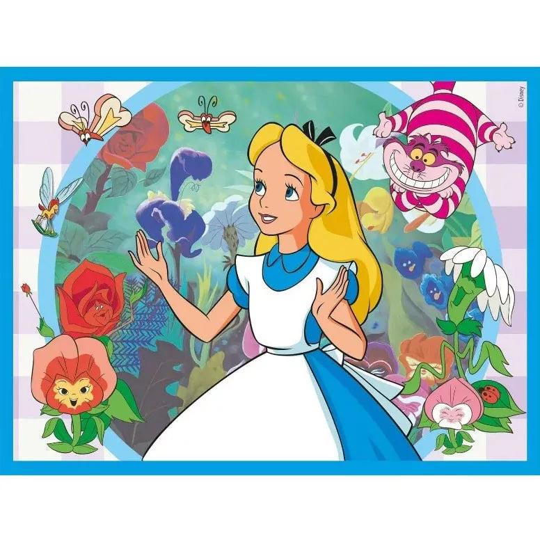 Детски пъзел Clementoni, Disney Classic, 12 кубчета с Алиса в страната на чудесата.