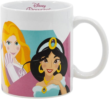 Керамична чаша Disney Princess с изображения на принцеси за детски игри и подарък за момиче.
