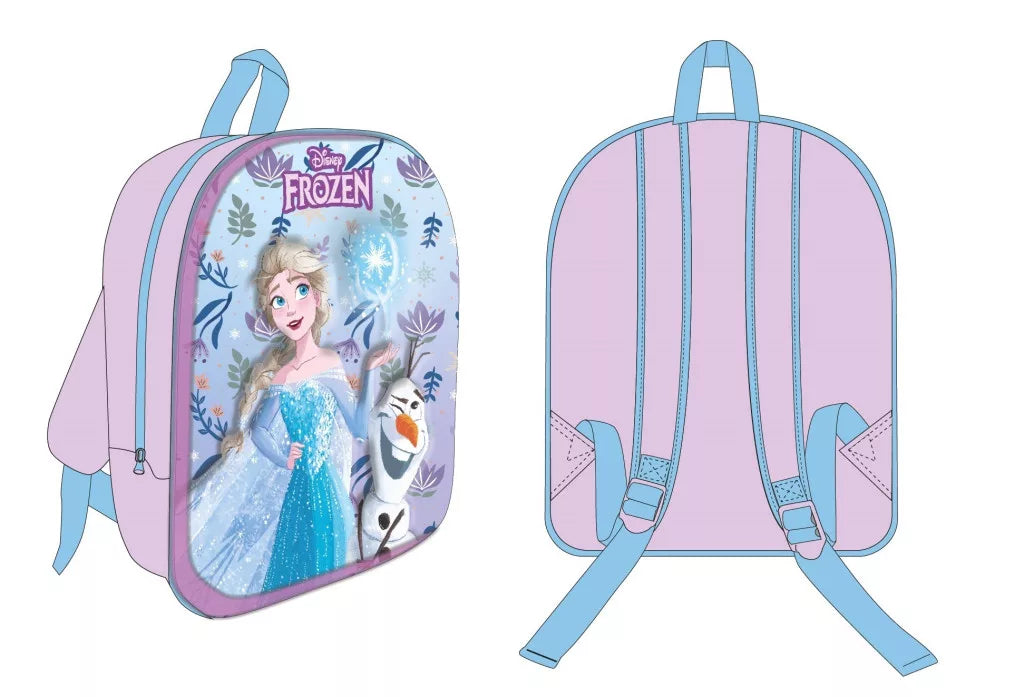 3D детска раница за градина Frozen с Ана и Олаф, идеална за момиченца.