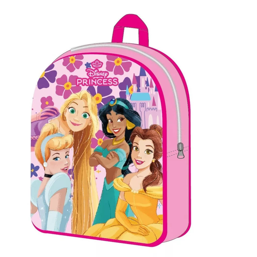 Детска раница за градина Disney Princess с дизайна на принцеси от Дисни, идеална за малки момичета.