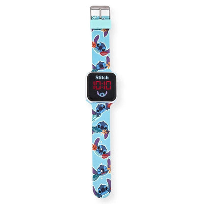 LED Детски часовник Stitch с ярък дизайн и цифров дисплей, идеален за малки изследователи.