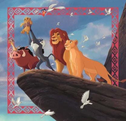 Детски пъзел 3 в 1, Lion King Clementoni 3x48 части с героите от Лъвът Крал.