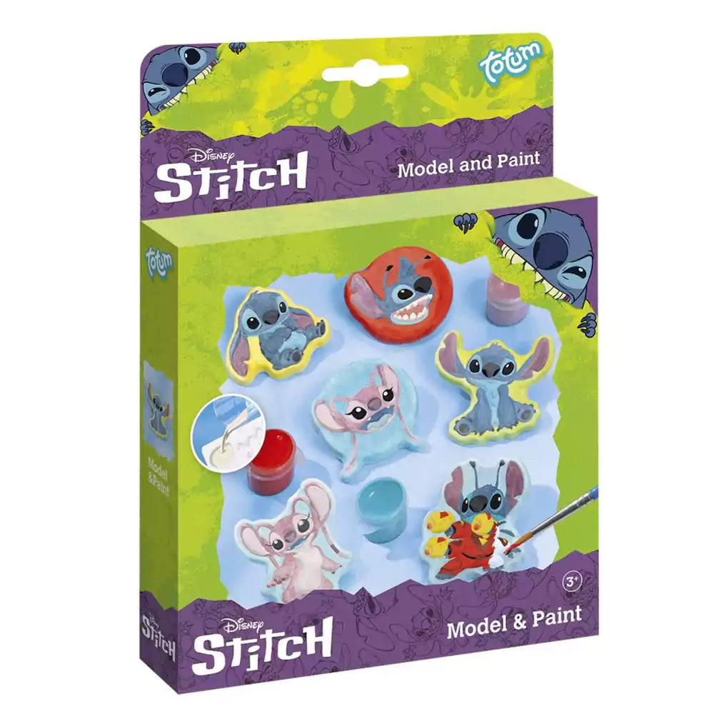 Детски творчески комплект с гипсови фигурки Stitsh - модел и рисуване с герои от Дисни.