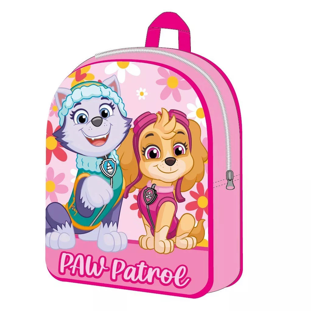 Детска раница за градина Paw Patrol, Skay с героите от Пес Патрул, розов дизайн и цветни мотиви.