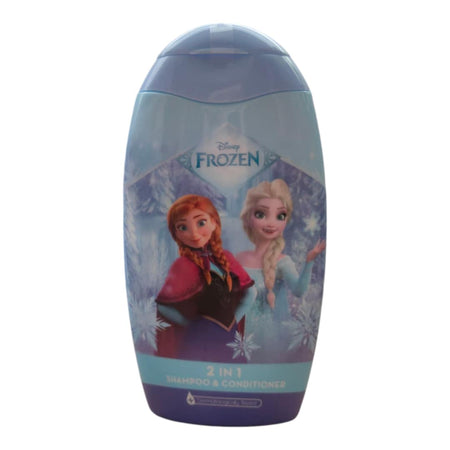 Детски шампоан и душ гел Frozen 2 в 1 с изображения на Ана и Елза, идеален за деца.