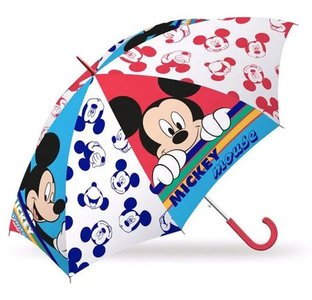 Детски чадър Mickey Mouse с ярки цветове и весели картинки на Мики Маус. Идеален за деца.