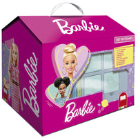 Творчески комплект в къща Barbie с набор от печати за рисуване и творчество, идеален за детски игри.