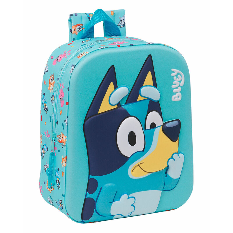 Детска 3D раница за градина Bluey с уникален дизайн и ярки цветове, идеална за малки фенове.