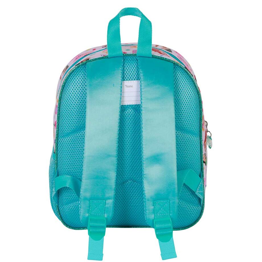 3D раница за градина Disney Princess с удобни регулируеми презрамки в светло синьо.