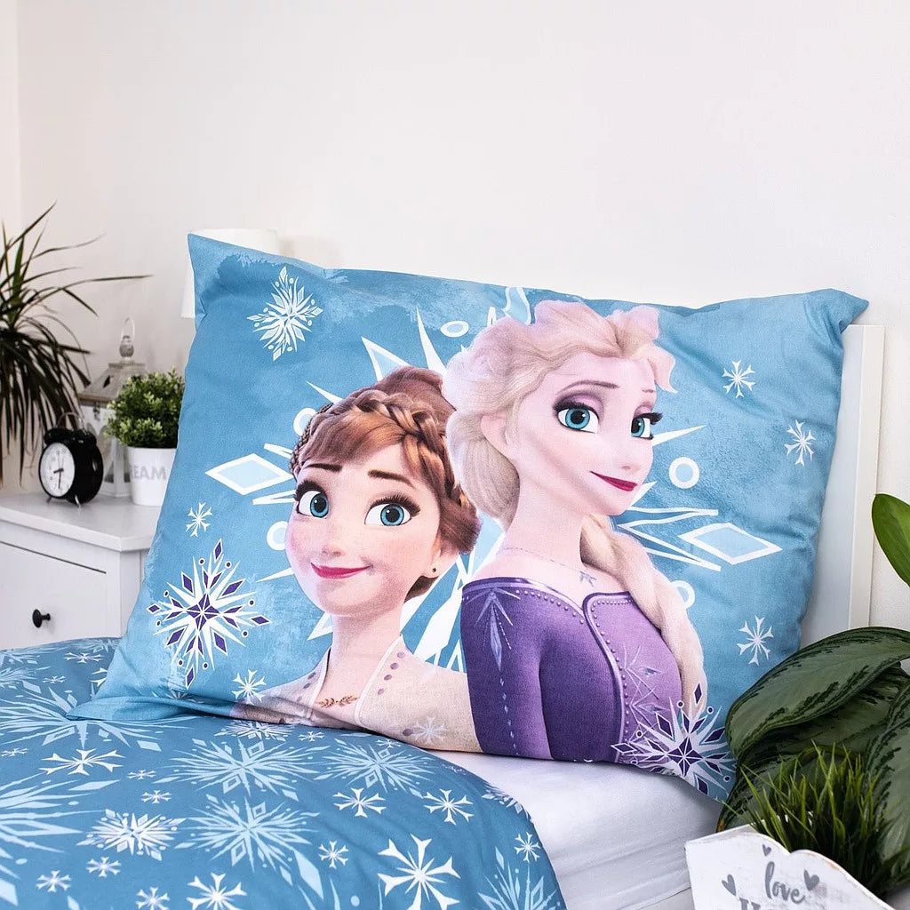 Детско спално бельо Frozen с калъфка с принт на Елена и Анна от Замръзналото кралство