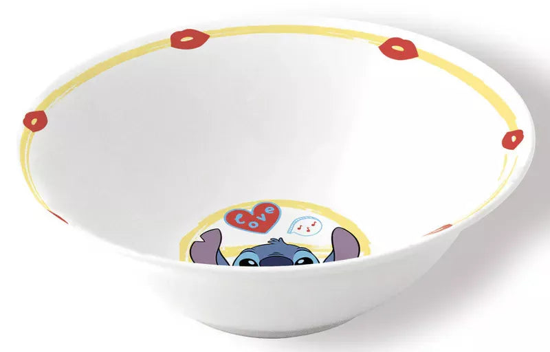 Керамичен сервиз за хранене Stitch - детска купа с ярък дизайн, вдъхновена от героя Стиич.