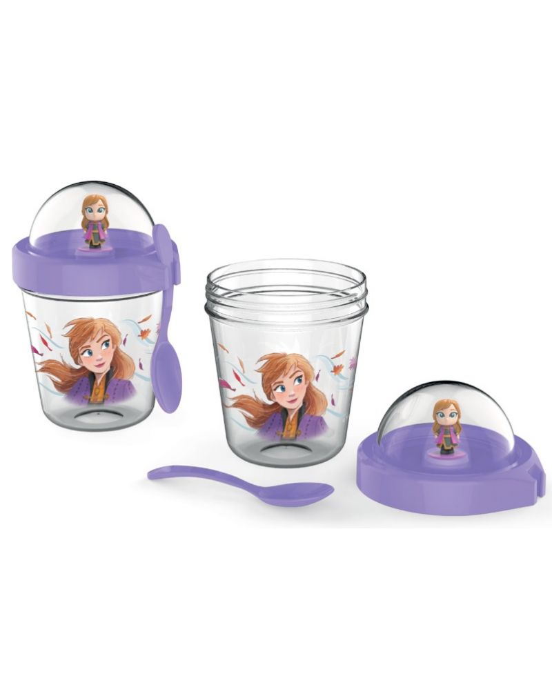 Детски подаръчен комплект Frozen с чаша, фигурка и лъжичка за деца над 3 години.