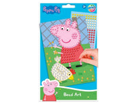 Комплект за оцветяване с мъниста Moxy - Peppa Pig, детска играчка за развиване на креативността и фината моторика.
