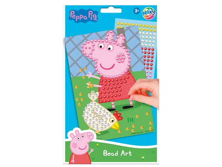 Комплект за оцветяване с мъниста Moxy - Peppa Pig, детска играчка за развиване на креативността и фината моторика.