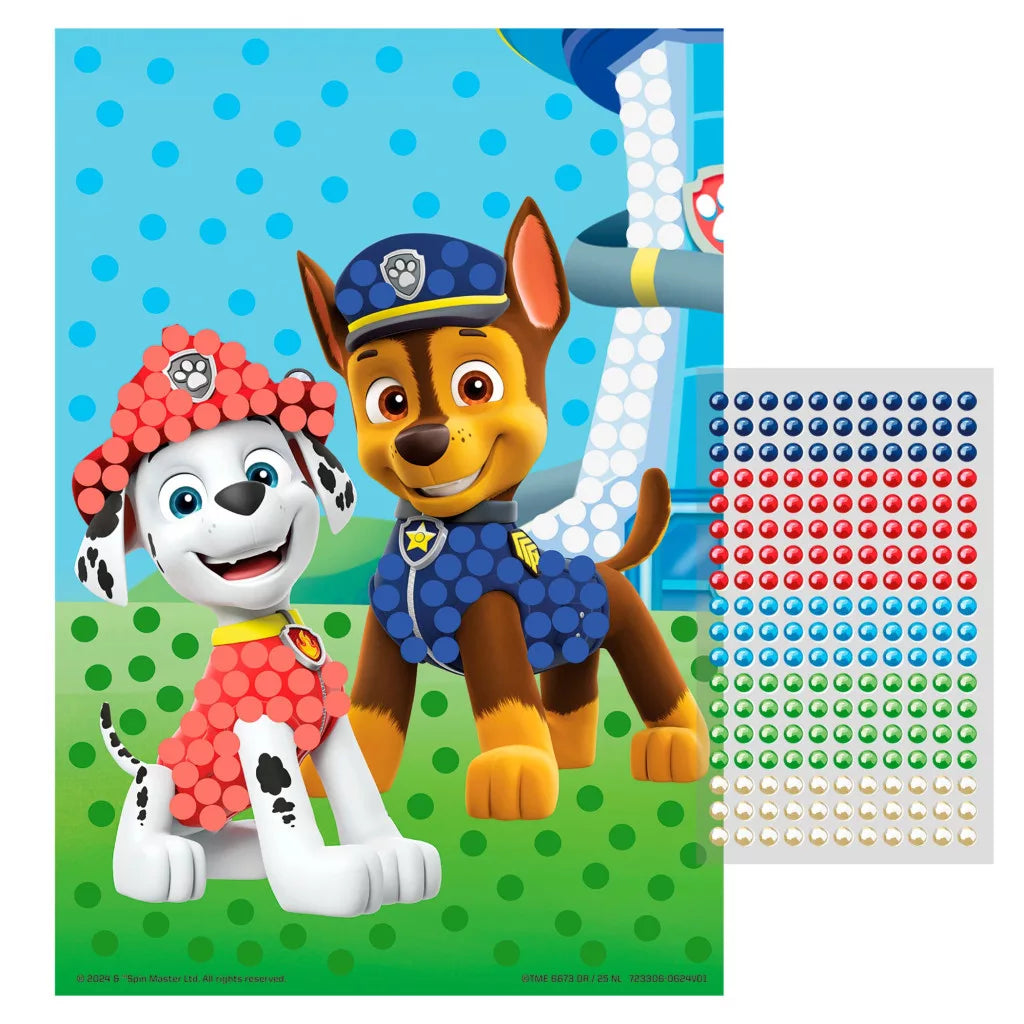 Комплект за оцветяване с мъниста Paw Patrol, насърчаващ креативността и фината моторика на децата.