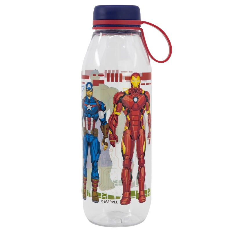Бутилка за вода от тритан Avengers, 650ml с изображения на супергерои.