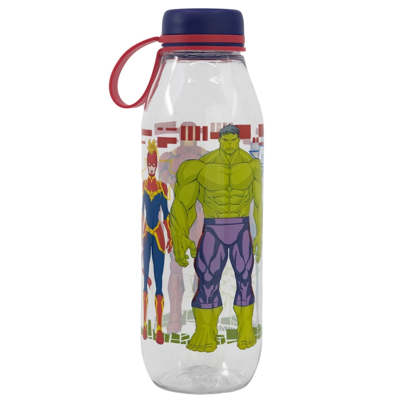 Бутилка за вода от тритан Avengers, 650ml с картинки на супергерои.