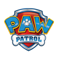 Лого на Пес Патрул, популярен анимационен сериал за деца с кучета спасители.