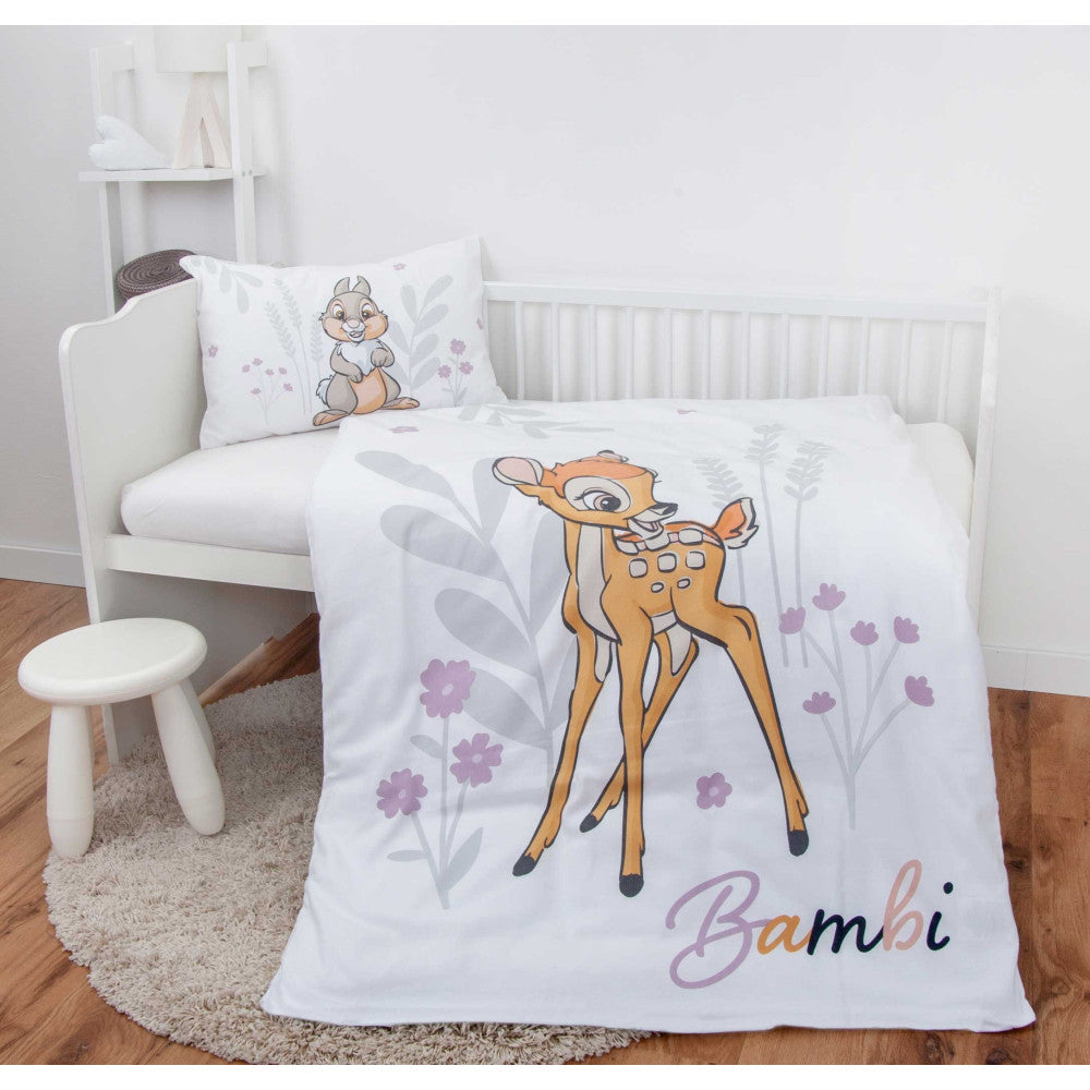 Детско спално бельо Bambi с рисунка на Бамби и стилен дизайн, идеално за деца.