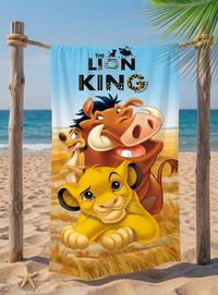 Памучна плажна хавлия за плаж The Lion King
