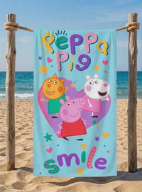Памучна детска хавлия за плаж Peppa Pig
