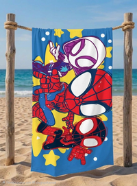 Памучна детска хавлия за плаж Spidey