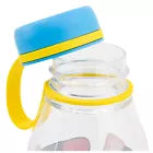 Бутилка за вода от тритан Mickey Mouse, 650ml с открита капачка и цветна дръжка.