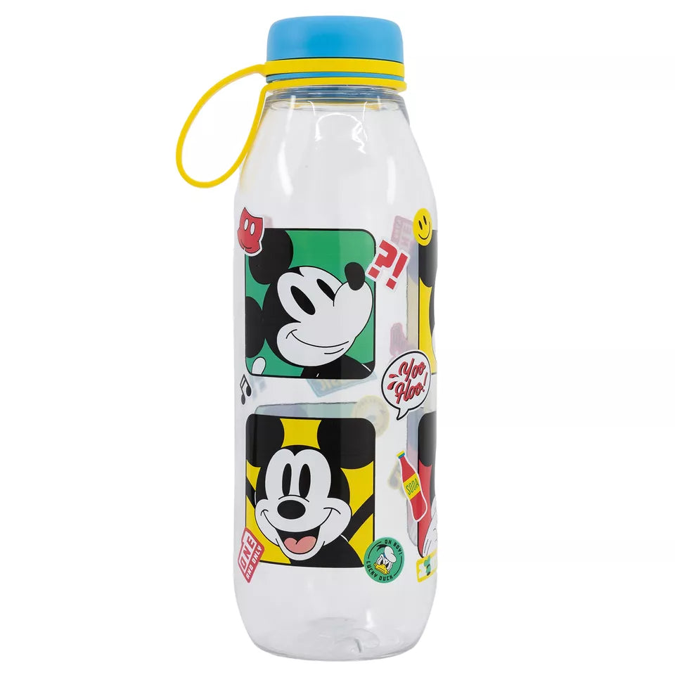 Бутилка за вода от тритан Mickey Mouse, 650ml с цветни изображения на Мики Маус
