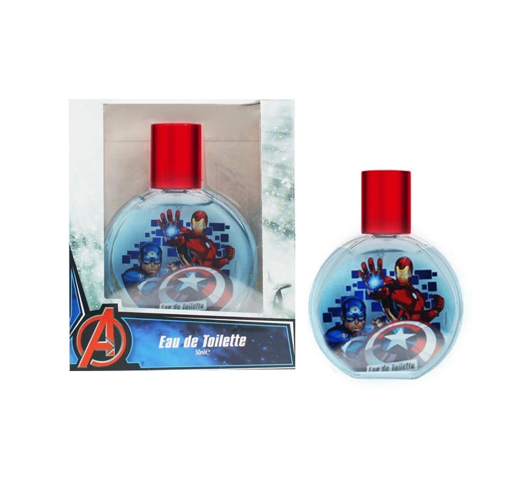 Тоалетна вода Marvel Avengers 50ml с атрактивна опаковка и аромат за деца, подарък за момче.