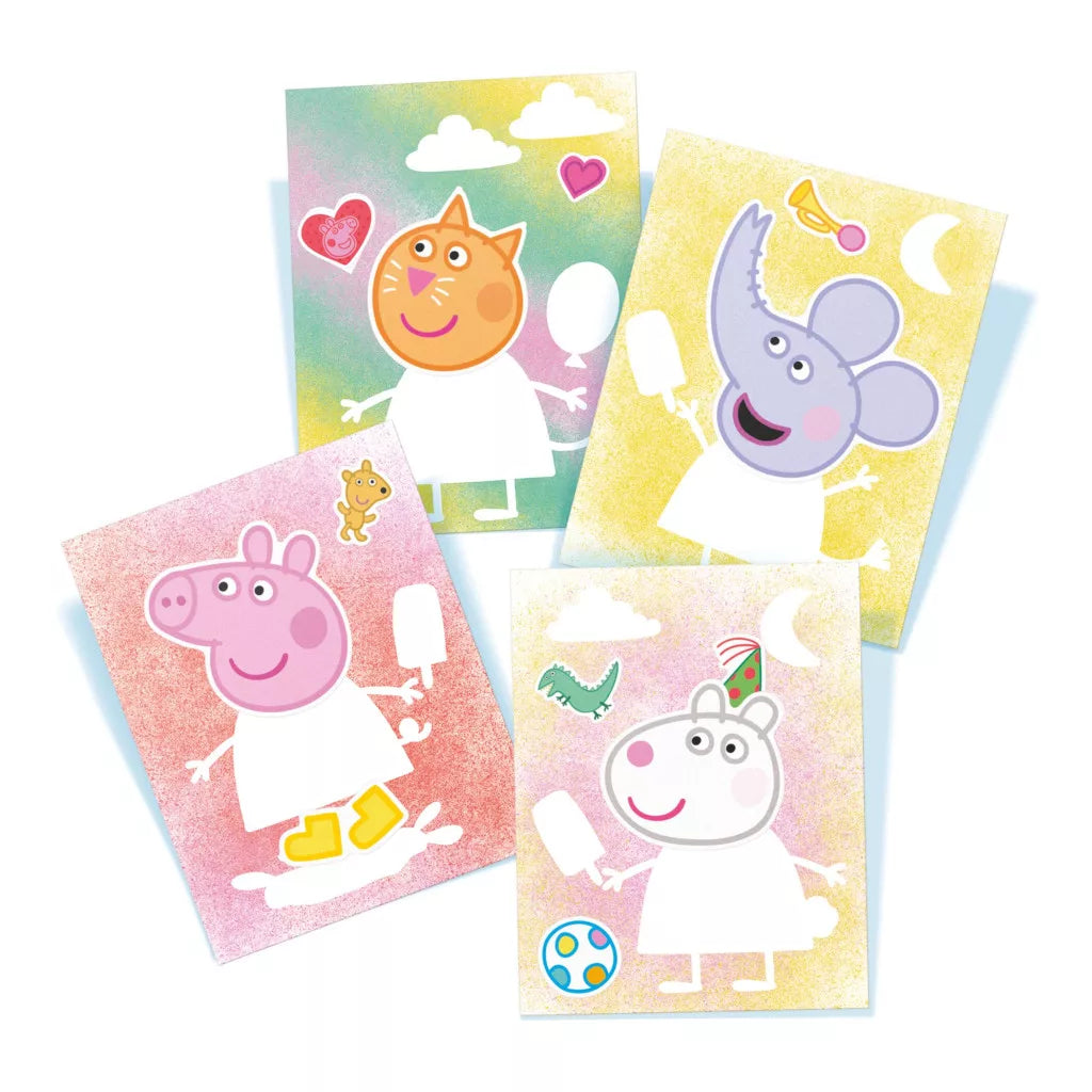 Творчески комплект за рисуване Peppa Pig с картинки на героите Пепа Пиг и нейните приятели.